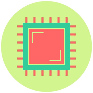 Güzel bir teknoloji simgesinin vektör çizimi