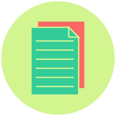 Sayfalar. Web simgesi basit illüstrasyon