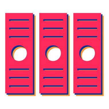 Ofis ve finans simgesinin vektör illüstrasyonu