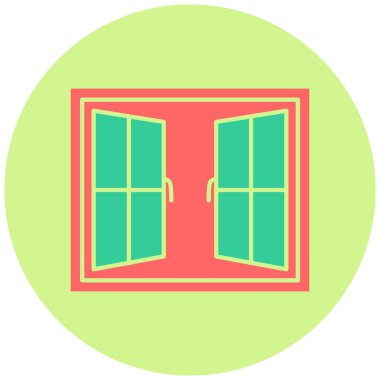 Pencere. Web simgesi basit illüstrasyon