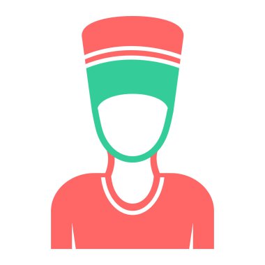 Doktor. Web simgesi basit illüstrasyon