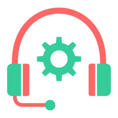 Destek. Web simgesi basit tasarım