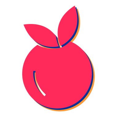 Taze yiyecek ve doğal temanın vektör çizimi