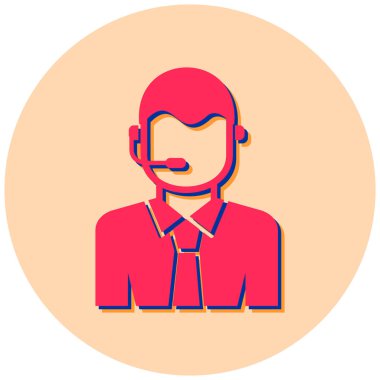 Müşteri servisi. Web simgesi