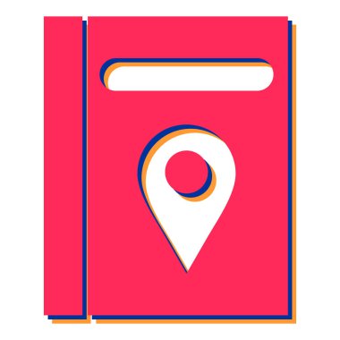 kitap simgesi vektör illüstrasyonu