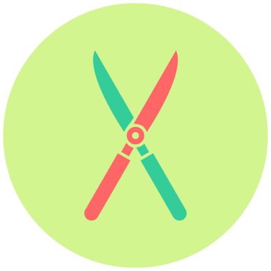 Makas simgesi vektör illüstrasyonu