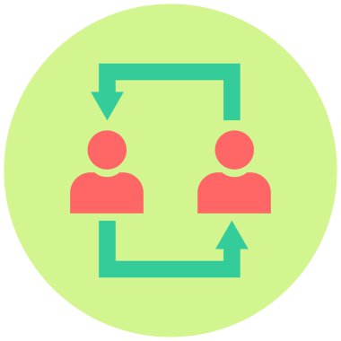 Takas simgesi. Basit resimleme