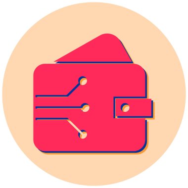 vektör cüzdanı illüstrasyonu