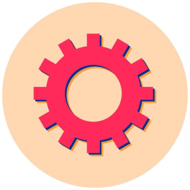 Ayarlar. Web simgesi basit illüstrasyon