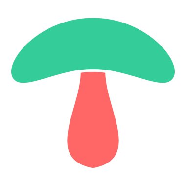 Mantar. Web simgesi basit tasarım