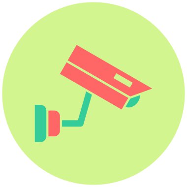 Güvenlik kamerası. Basit resimleme