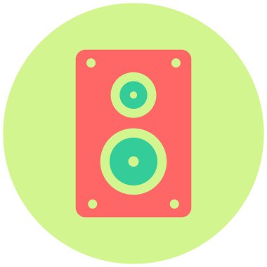 Müzik. Web simgesi basit illüstrasyon