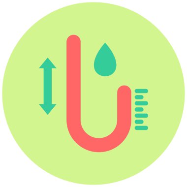 Su Hareketi. Web simgesi basit illüstrasyon