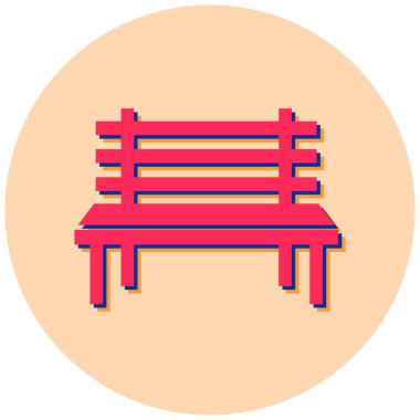 Yedek kulübesi Web simgesi basit illüstrasyon