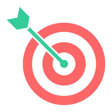 hedef simge vektör illüstrasyonu