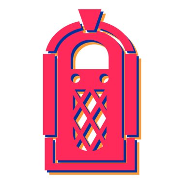 Modern ve dış simgenin vektör çizimi. Ağ için kapı ve depolama sembolü.