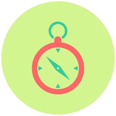 Pusula. Web simgesi basit illüstrasyon