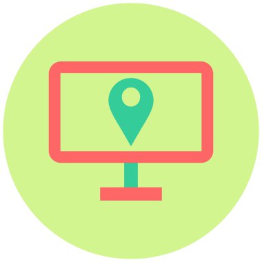 GPS konumu. Basit resimleme