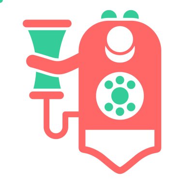 Telefon. Web simgesi basit tasarım