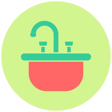 Lavabo. Web simgesi basit tasarım