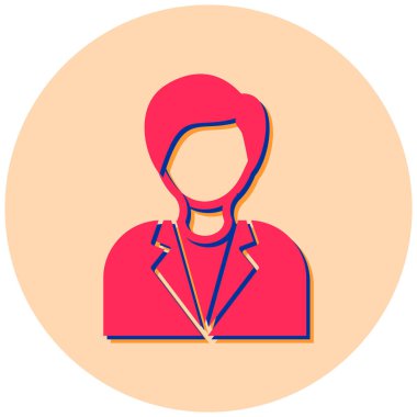 avatar. Web simgesi basit illüstrasyon