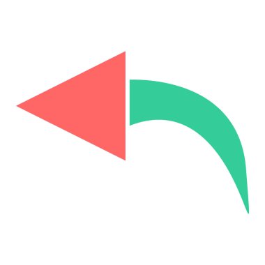 Ok. Web simgesi basit illüstrasyon