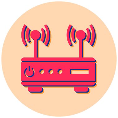 Wi-fi yönlendirici. Basit resimleme