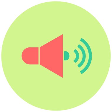 Ses simgesi vektör illüstrasyonu