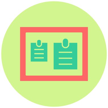 Pano. Web simgesi basit illüstrasyon