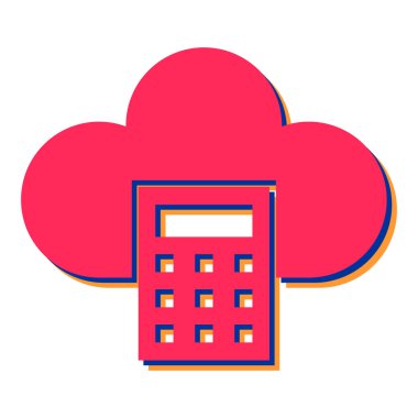 bulut hesaplama teknolojisi ve internet vektör çizimi