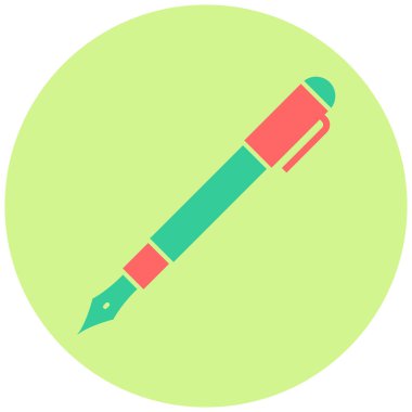 Kalem. Web simgesi basit illüstrasyon