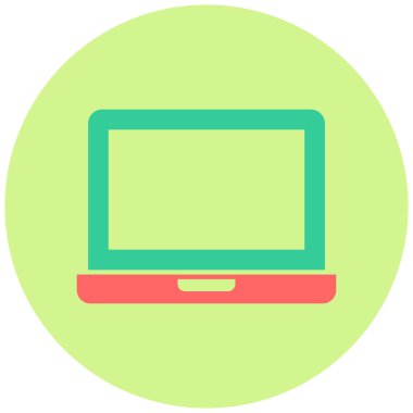 Bilgisayar. Web simgesi basit illüstrasyon