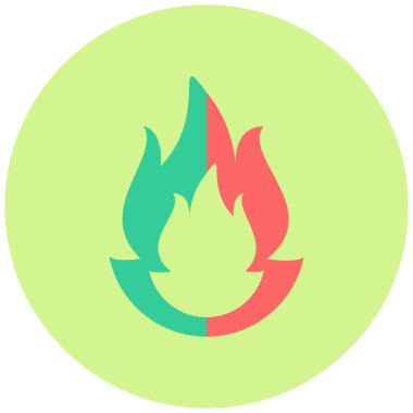 Ateş vektörü simgesini ateşle