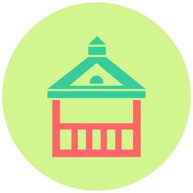 Modern yapı simgesinin vektör illüstrasyonu