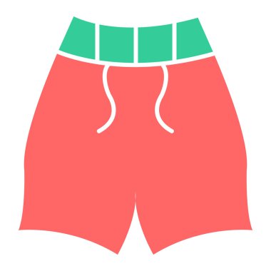 şort web simgesi basit illüstrasyon