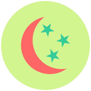 ay simge, basit vektör çizim