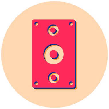 Müzik. Web simgesi basit illüstrasyon