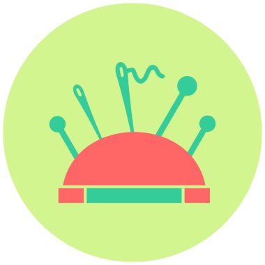 İğnelik. Web simgesi basit illüstrasyon