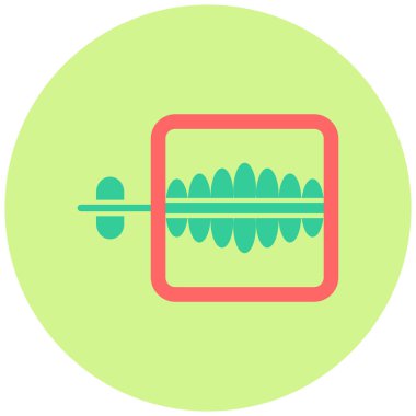 oyuncak diş simgesi, vektör illüstrasyonu basit tasarım