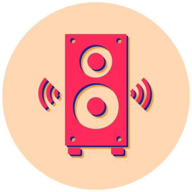 Müzik. Web simgesi basit illüstrasyon