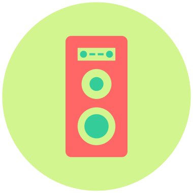 Müzik. Web simgesi basit illüstrasyon