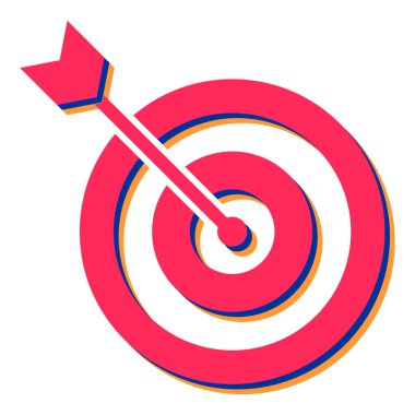 hedef simge vektör illüstrasyonu