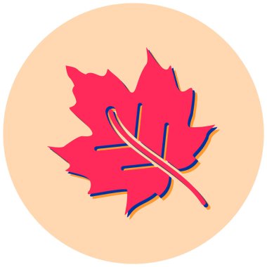 Sonbahar yaprağı. Web simgesi