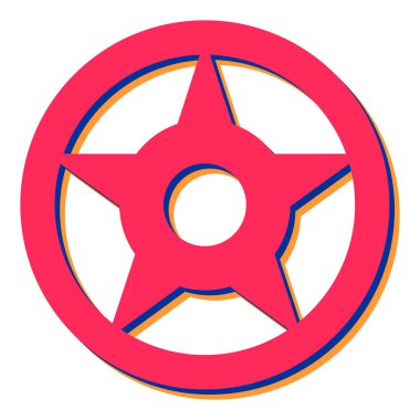 Modern oto tamir simgesinin vektör illüstrasyonu