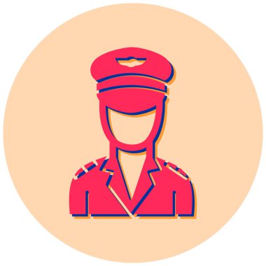 Bir kadın simgesinin vektör illüstrasyonu