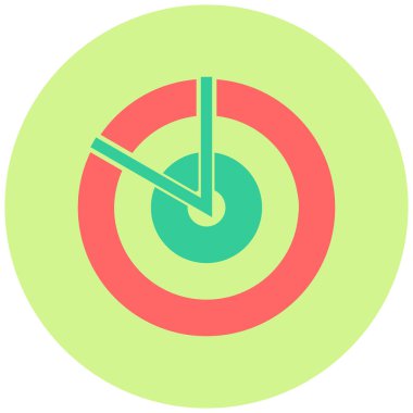 Radar. Web simgesi basit illüstrasyon