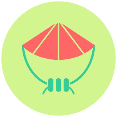 Bir uçurtma simgesinin vektör çizimi