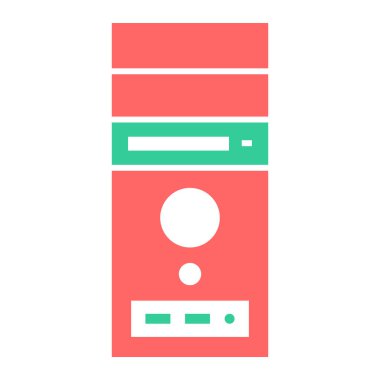 veritabanı. Web simgesi basit illüstrasyon