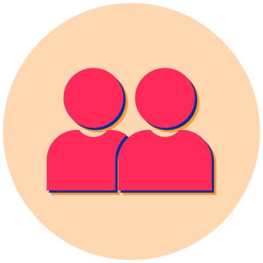 kullanıcı. Web simgesi basit illüstrasyon