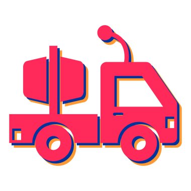 Bir kamyonun vektör çizimi